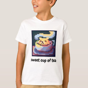sweet cup of tea, pixelart, Pixel Art, shirt
