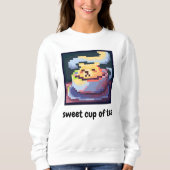 sweet cup of tea, pixelart, Pixel Art, shirt (Voorkant)