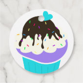 Sweet Cupcake Bedankjes Labels (Achterkant)