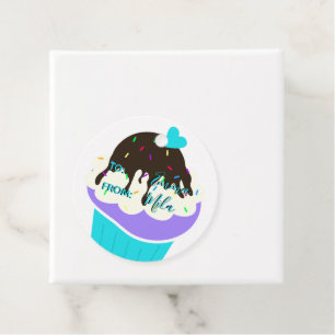 Sweet Cupcake Bedankjes Labels