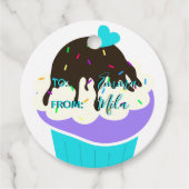 Sweet Cupcake Bedankjes Labels (Voorkant)