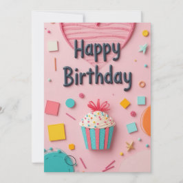 Sweet Cupcake Birthday Kaart