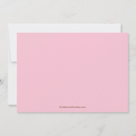 Sweet Cupcake Birthday Uitnodiging (Achterkant)