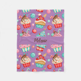 Sweet Cupcake Fleece Deken