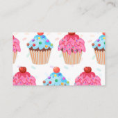 Sweet Cupcake Gender onthullen Diaper Raffle Ticke Informatiekaartje (Achterkant)