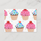 Sweet Cupcake Genderbericht Verzoek om boek Informatiekaartje (Achterkant)