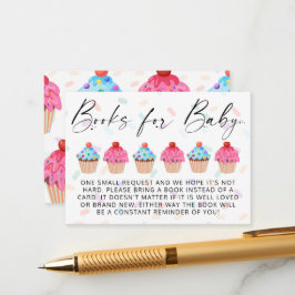 Sweet Cupcake Genderbericht Verzoek om boek Informatiekaartje
