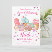 Sweet Cupcake, ijsklok, elke leeftijd Kaart (Staand voorkant)