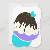 Sweet Cupcake Kaart (Achterkant)