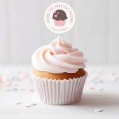 Sweet Cupcake Kinder Classroom Valentijnsdag Party Ronde Sticker