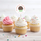 Sweet Cupcake Kinder Classroom Valentijnsdag Party Ronde Sticker