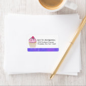 Sweet Cupcake met Frambozen bovenaan Etiket (Insitu)