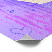 Sweet Cupcake met Frambozen bovenaan Poster (Hoek)