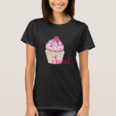 Sweet Cupcake met Frambozen bovenaan T-shirt (Voorkant)