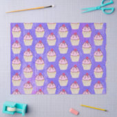 Sweet Cupcake met Frambozen bovenaan Tissuepapier (Craft)