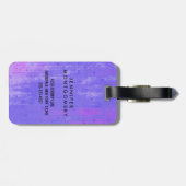 Sweet Cupcake met Frambozen op Aangepast bovenaan Bagagelabel (Achterkant horizontaal)