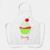 Sweet Cupcake met Jouw naam Schort (Voorkant)
