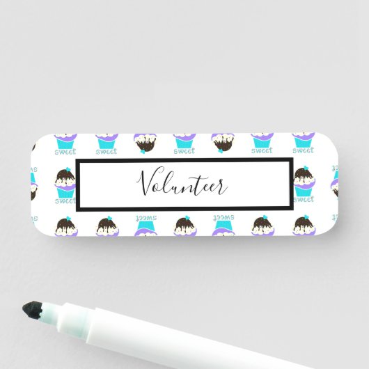 Sweet Cupcake Naamplaatje (In situ)