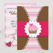 Sweet Cupcake Party (Uitnodiging voor kinderen) Kaart (Voorkant / Achterkant)