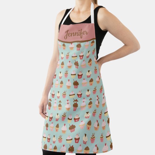 Sweet Cupcake Patroon voor bakkerijen Schort (Insitu)