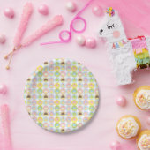 Sweet Cupcake Pattern Paper Borden Papieren Bordje (Feest)