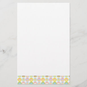 Sweet Cupcake Pattern Stationery Briefpapier
