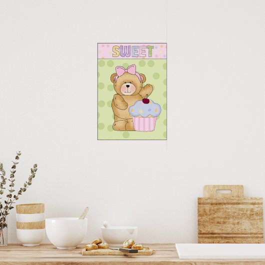 Sweet Cupcake-poster Poster (Keuken)