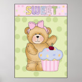 Sweet Cupcake-poster Poster (Voorkant)