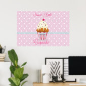 Sweet Cupcake-Poster Poster (Thuiskantoor)