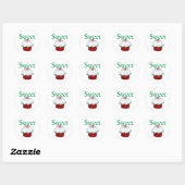Sweet Cupcake Ronde Sticker (Vel)