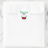 Sweet Cupcake Ronde Sticker (Tas)