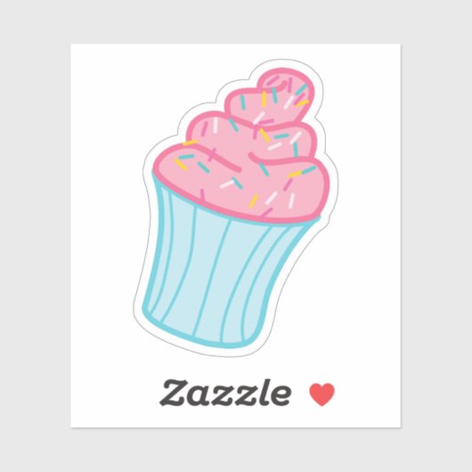 Sweet Cupcake Sticker (Vel)