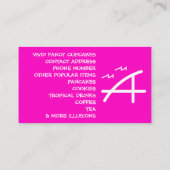 Sweet CUPCAKE Sweet Visitekaartje (Achterkant)