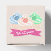 Sweet Cupcake Trio Bedankdoosjes (Bovenkant)