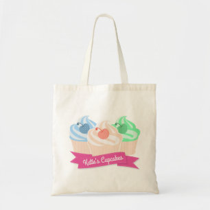 Sweet Cupcake Trio - Gepersonaliseerd Tote Bag