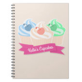 Sweet Cupcake Trio Notitieboek (Voorkant)