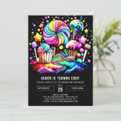 Sweet Cupcake Verjaardag Kaart (Staand voorkant)