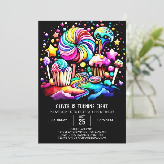 Sweet Cupcake Verjaardag Kaart (Staand voorkant)