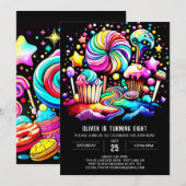 Sweet Cupcake Verjaardag Kaart (Voorkant / Achterkant)