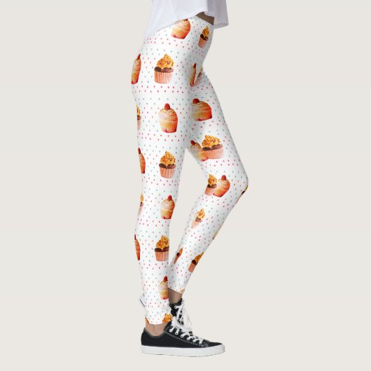 Sweet Cupcakes Aangepaste Leggings (Rechts)
