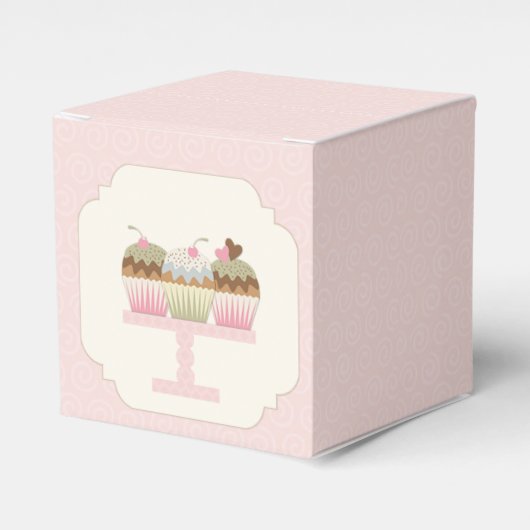 Sweet Cupcakes Bedankdoosjes (Voorkant Zijde)