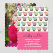 Sweet Cupcakes Butterflies Whimsical Girl Birthday Kaart (Voorkant / Achterkant)