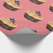 Sweet Cupcakes Pattern Cadeaupapier (Hoek)