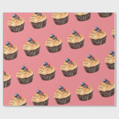 Sweet Cupcakes Pattern Cadeaupapier (Vlak)