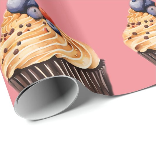 Sweet Cupcakes Pattern Cadeaupapier (Rol Hoek)