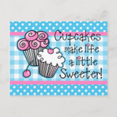 Sweet Cupcakes Recipcard Briefkaart (Voorkant)