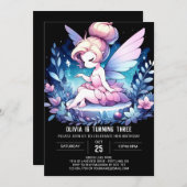 Sweet Custom Fairy Verjaardag Kaart (Voorkant / Achterkant)