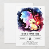 Sweet Custom Lion Verjaardag Kaart (Voorkant / Achterkant)