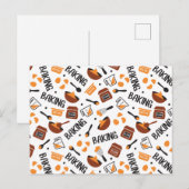 Sweet Cute Baking Art Pattern I Briefkaart (Voorkant / Achterkant)