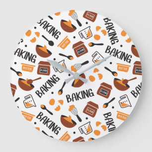 Sweet Cute Baking Art Pattern I Grote Klok